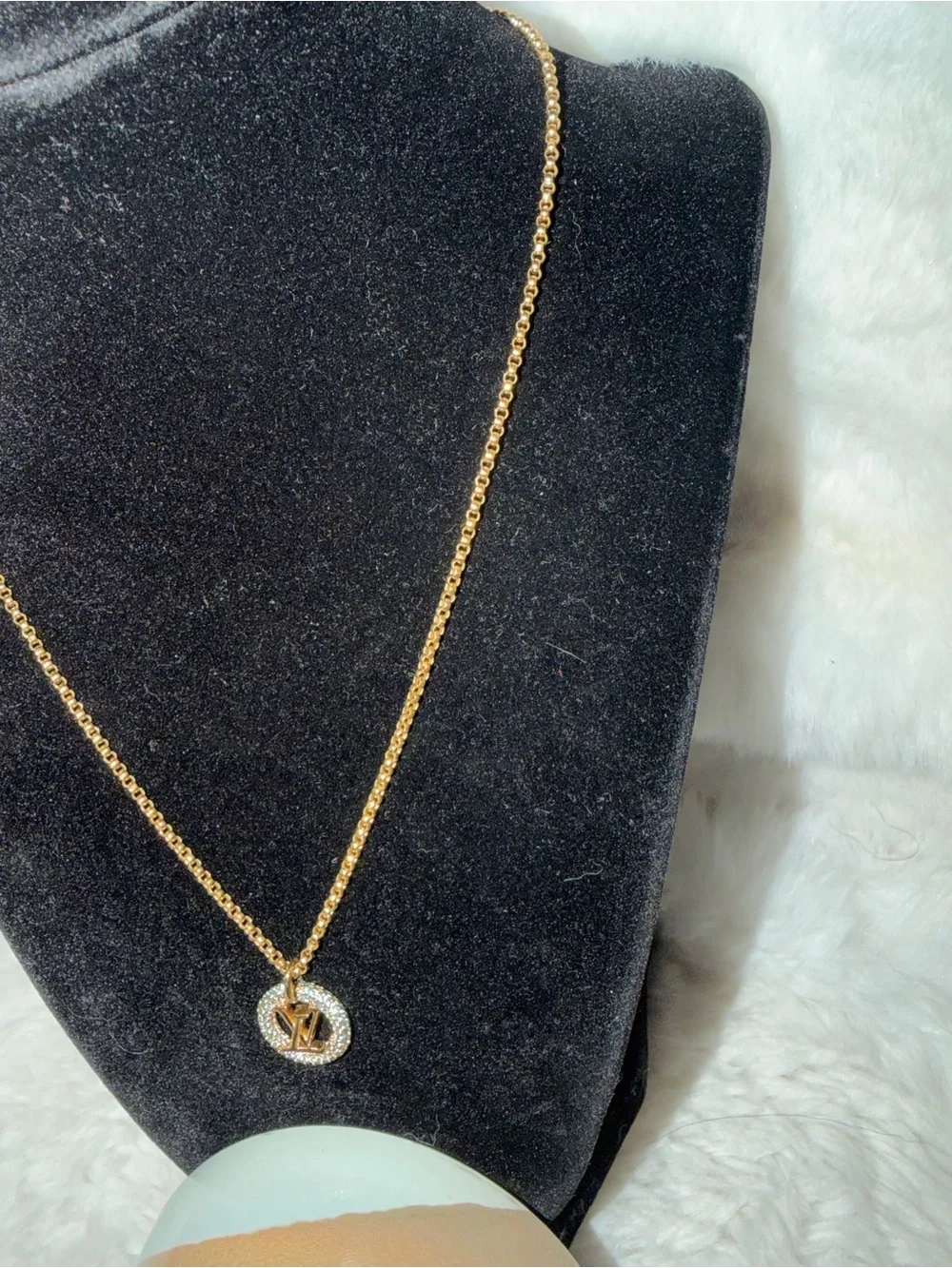 Louis Vuitton Gold Louise By Night Necklace